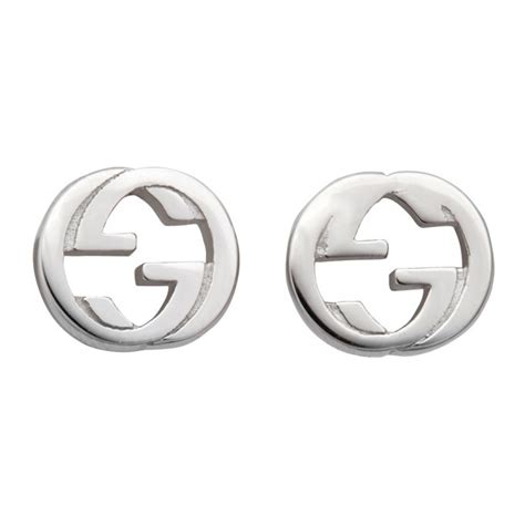 replica gucci stripe stud earrings|gucci interlocking earrings.